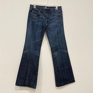 7 For All Mankind Dark Blue Flare Jeans